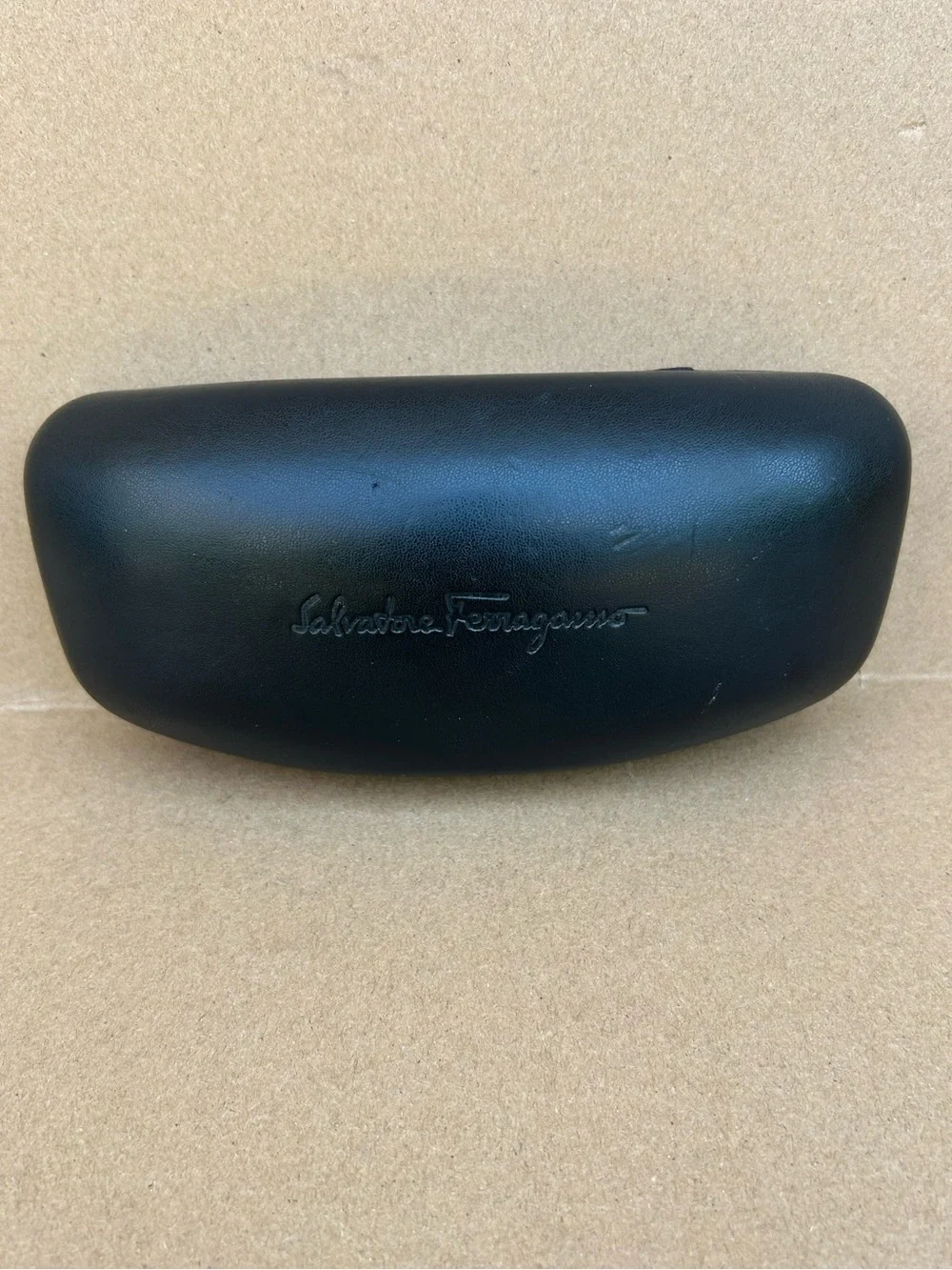 Salvatore Ferragamo Black Eyewear Case Sleek Design